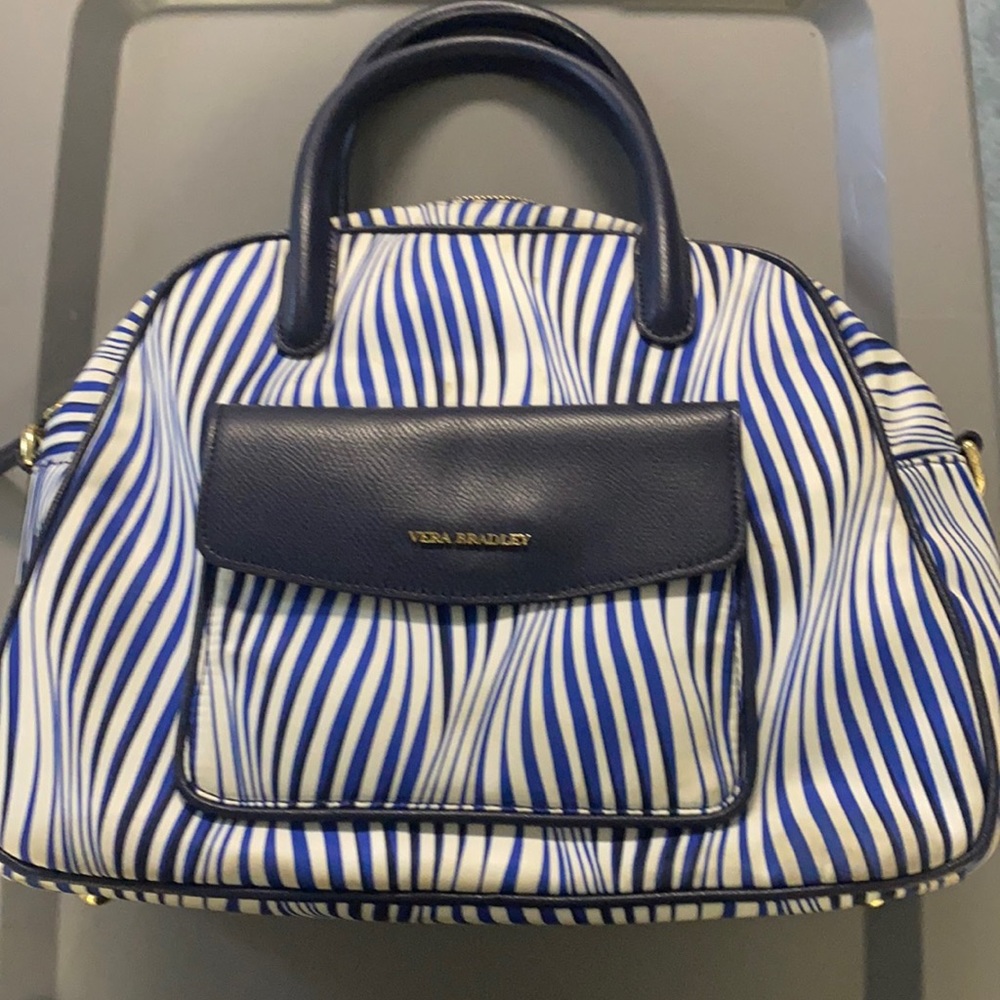 Vera Bradley blue and white tote. Used condition.